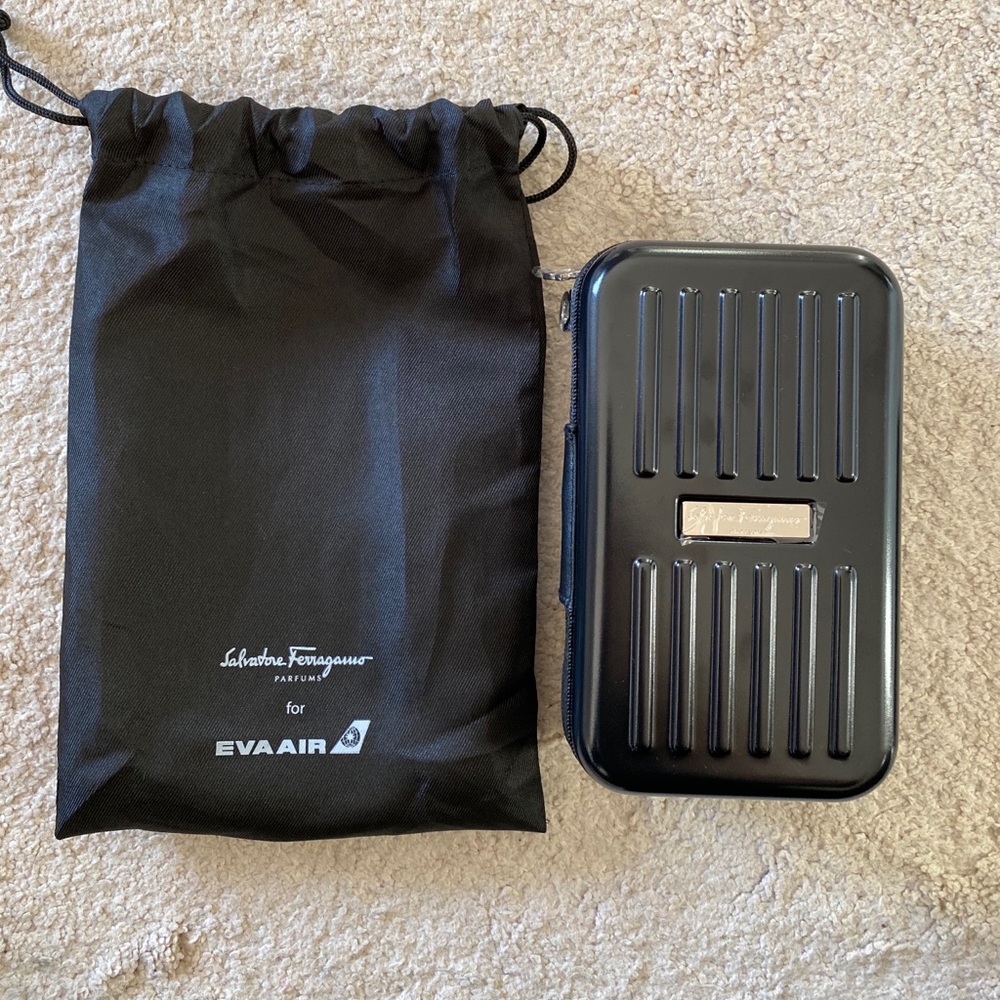 Ferragamo Hard Case Cosmetics Bag